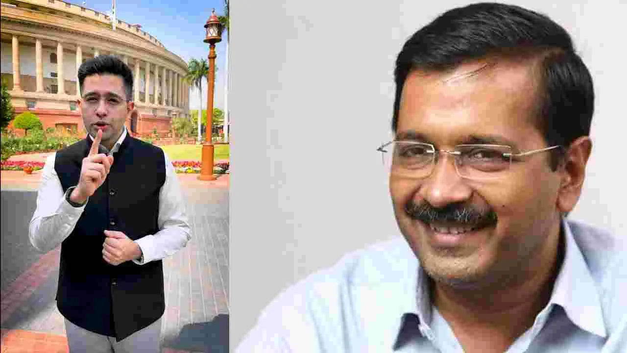 ఆమ్‌ఆద్మీ పార్టీ ఎంపీ రాఘవ్‌ చడ్డా నిరసన గళం..