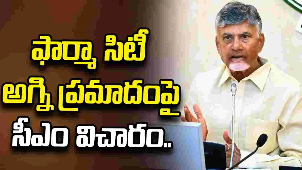 విశాఖ అగ్నిప్రమాదం.. ఇద్దరు కార్మికుల మృతిపై సీఎం చంద్రబాబు తీవ్ర విచారం