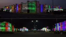 స్వాతంత్ర్య దినోత్సవం వేళ విద్యుత్ దీపాలతో వెలిగిపోతున్న రాజధాని అమరావతి..