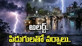 నాలుగు జిల్లాలకు అలర్ట్.. రానున్న మూడు గంటల్లో పిడుగులతో వర్షాలు..