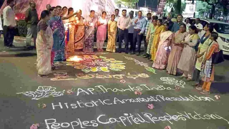 లోకేశ్ పిలుపు.. దీపాలతో మిన్నంటిన సంబరాలు