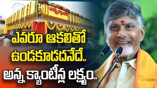 ఎన్టీఆర్ స్ఫూర్తితోనే అన్న క్యాంటీన్ల ఏర్పాటు: సీఎం చంద్రబాబు