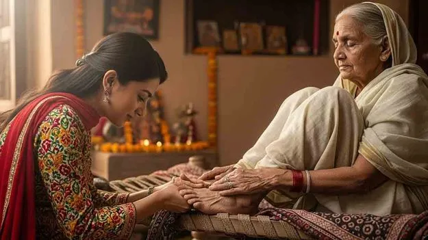 పెద్దల పాదాలకు నమస్కరించడం వల్ల కలిగే ప్రయోజనాలు..