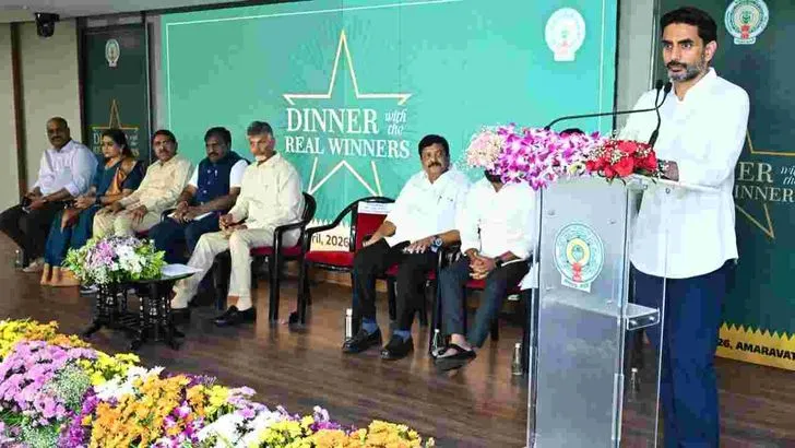 అమరావతిలో డిన్నర్ విత్ ది రియల్ విన్నర్ విందు 