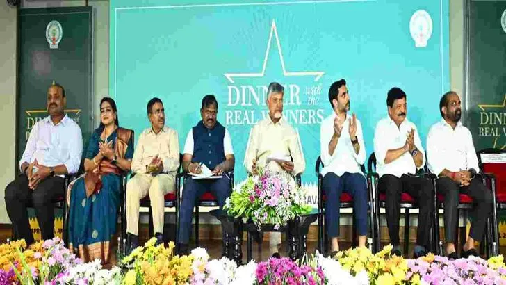 అమరావతిలో డిన్నర్ విత్ ది రియల్ విన్నర్ విందు 