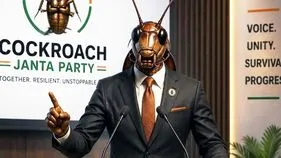 కాక్రోచ్ జనతా పార్టీ విదేశీ శక్తుల కుట్ర?.. దర్యాప్తు చేస్తున్న ఇంటెలిజెన్స్ వర్గాలు..
