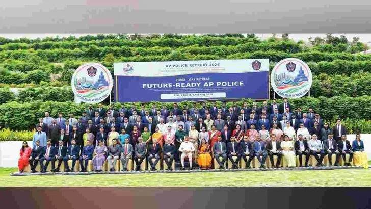 ఏపీ పోలీస్‌ రిట్రీట్‌- 2026 సమావేశానికి హాజరైన సీఎం చంద్రబాబు