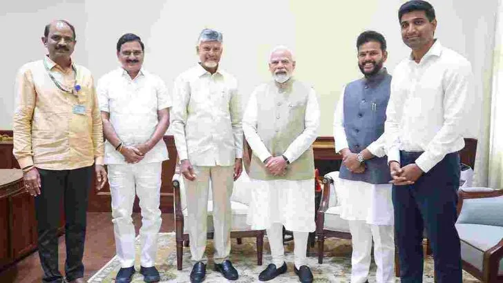 ఢిల్లీలో ప్రధాని మోదీ, కేంద్రమంత్రులతో సీఎం చంద్రబాబు భేటీ