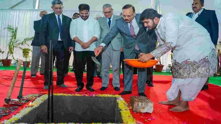 తెలంగాణ హైకోర్టు జోన్ 2 భవన నిర్మాణ పనులకు సీజేఐ శంకుస్థాపన