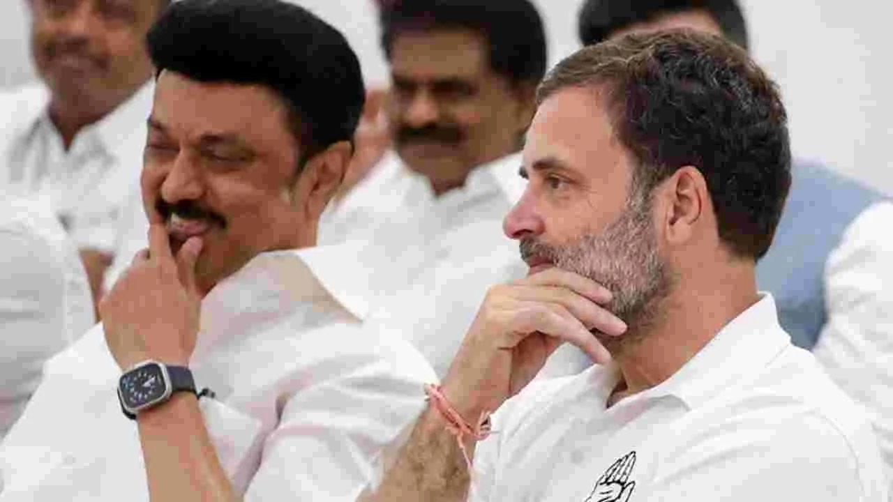 ఇండీ కూటమికి డీఎంకే గుడ్‌బై! లోక్‌సభలో వాళ్ల పక్కన కూర్చోలేమంటూ..