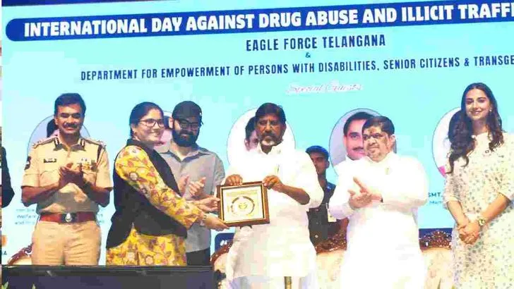 హైదరాబాద్‌‌లో అంతర్జాతీయ యాంటీ డ్రగ్స్ దినోత్సవం.. పాల్గొన్న ప్రముఖులు