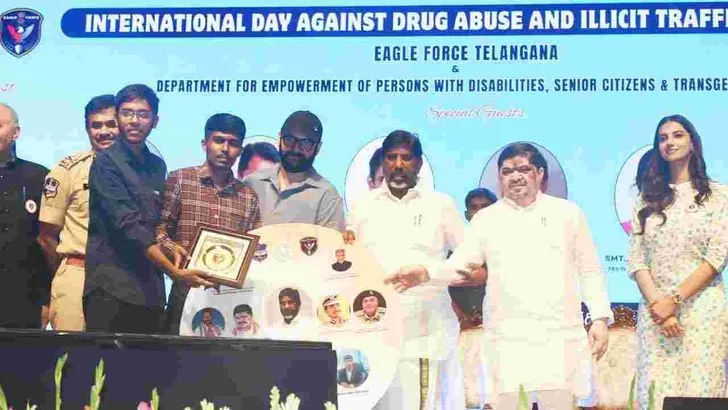 హైదరాబాద్‌‌లో అంతర్జాతీయ యాంటీ డ్రగ్స్ దినోత్సవం.. పాల్గొన్న ప్రముఖులు