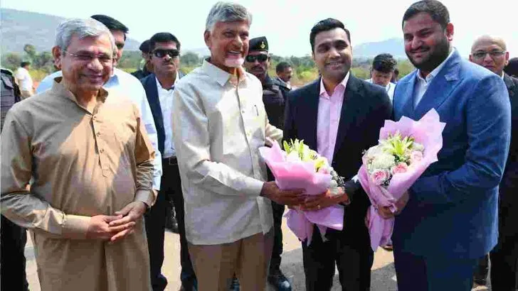 గూగుల్ ఏఐ డేటా హబ్‌‌కు శంకుస్థాపన చేసిన సీఎం చంద్రబాబు