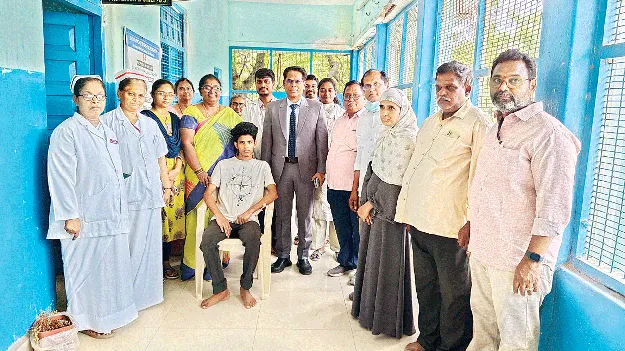 రోడ్డు ప్రమాద బాధితుడికి పునర్జన్మ