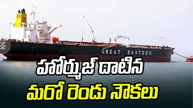 హోర్ముజ్ జలసంధి దాటిన మరో రెండు నౌకలు