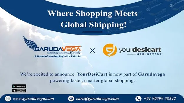 Garudavega-YourDesiCart: భారత్ నుంచి ప్రపంచానికి షాపింగ్ మరింత సులభం