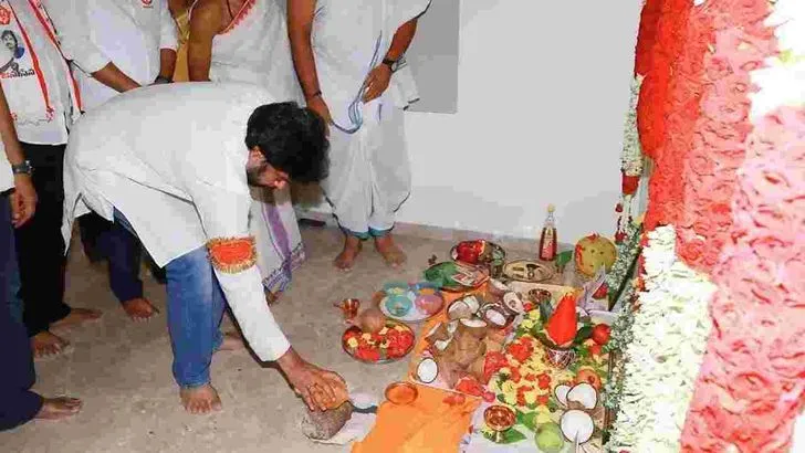 హైదరాబాద్ మణికొండలో జనసేన పార్టీ నూతన తెలంగాణ రాష్ట్ర కార్యాలయ ప్రారంభోత్సవం