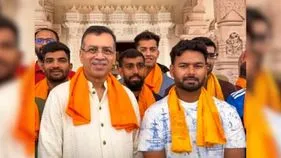 రామ జన్మభూమిని దర్శించిన ఎల్ఎస్జీ ఓనర్ సంజీవ్, కెప్టెన్ పంత్..