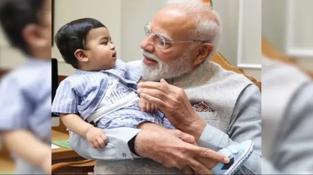 మా ఇంటికి చిట్టి ఫ్రెండ్ వచ్చాడు.. ప్రధాని మోదీ పోస్టు 