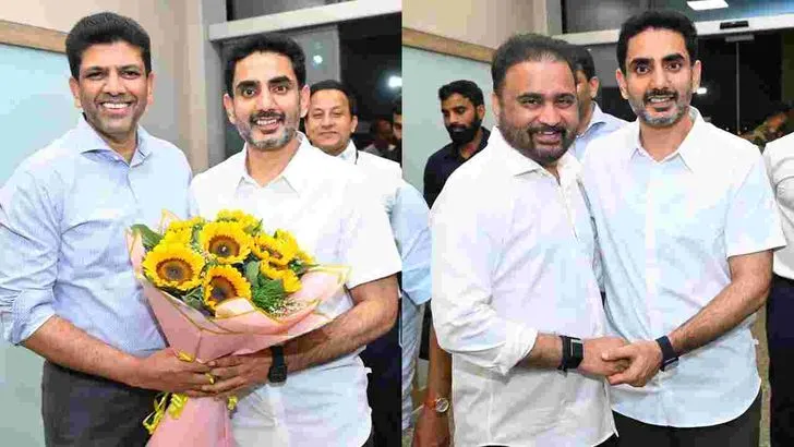 న్యూఢిల్లీలో మంత్రి లోకేశ్‌కు ఘన స్వాగతం..