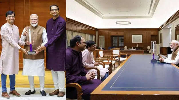స్కైరూట్ వ్యవస్థాపకులతో ప్రధాని మోదీ భేటీ.. భారత భవిష్యత్ అంతరిక్ష ప్రణాళికలపై చర్చ