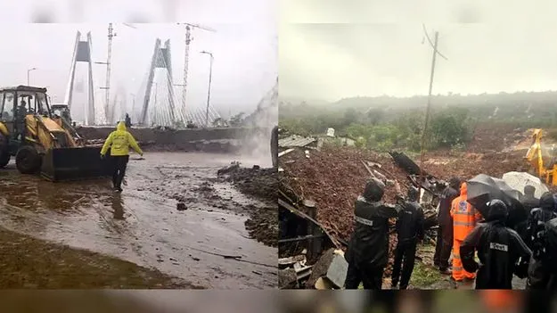 మహారాష్ట్రలో భారీ వర్షాలు.. కొండచరియలు విరిగిపడి ఇద్దరి మృతి, ఒకరి గల్లంతు..