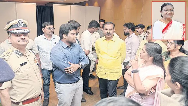 రాష్ట్రపతి పర్యటనకు ఏర్పాట్లు పూర్తి