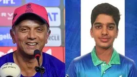 యువ భారత్‌ను ఆదుకున్న 'జూనియర్ వాల్'.. అన్వయ్ ద్రవిడ్ హాఫ్ సెంచరీ!