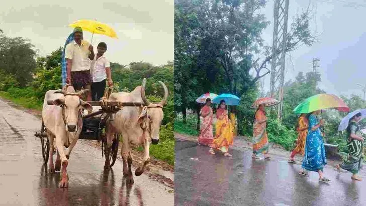 భూపాలపల్లి జిల్లాలో భారీ వర్షం.. 