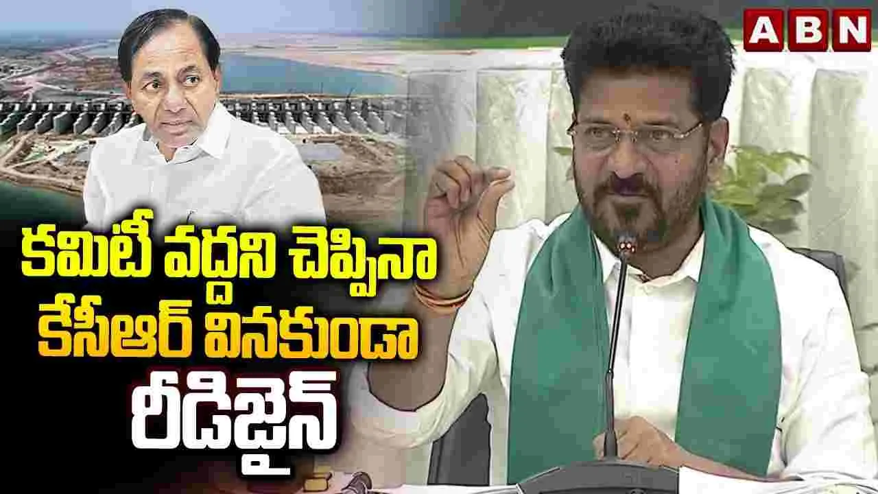 కాళేశ్వరం ప్రాజెక్టుపై సీఎం రేవంత్ పవర్‌పాయింట్ ప్రజెంటేషన్