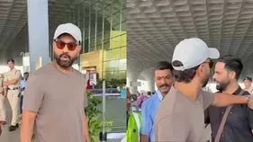 అభిమానిని తోసేసిన సెక్యూరిటీ.. రోహిత్ శర్మ ఏం చేశాడంటే?