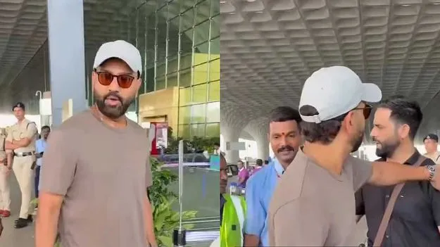 అభిమానిని తోసేసిన సెక్యూరిటీ.. రోహిత్ శర్మ ఏం చేశాడంటే?