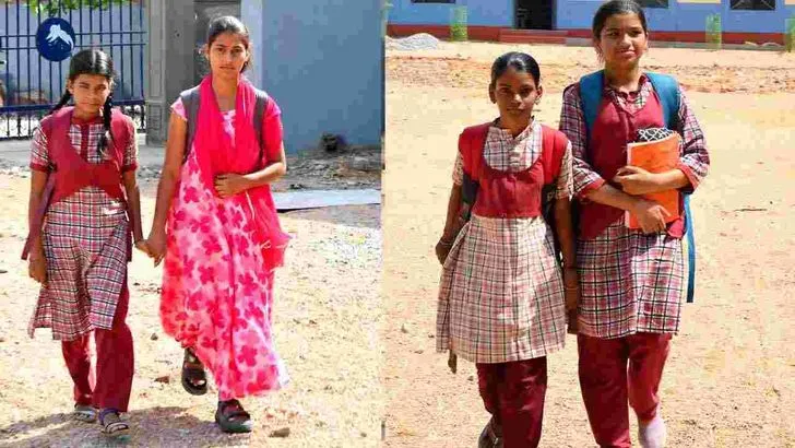 తెలంగాణలో మోగిన బడి గంట.. విద్యార్థుల సందడి