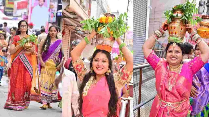 భాగ్యనగరంలో లష్కర్ బోనాలు.. అమ్మవారికి బోనం సమర్పించేందుకు పోటెత్తిన భక్తులు