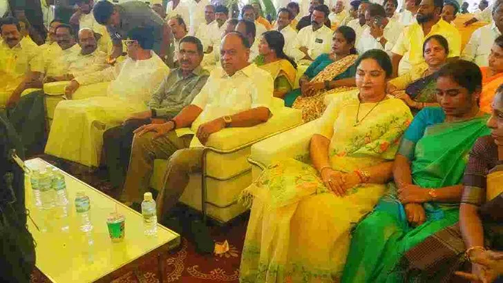 మహానాడుకి భూమి పూజ.. తరలి వచ్చిన నేతలు, పార్టీ కేడర్