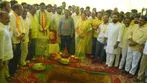 మహానాడుకి భూమి పూజ.. తరలి వచ్చిన నేతలు, పార్టీ కేడర్