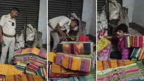 పోలీసుల నుంచి తప్పించుకునేందుకు చీరల కింద దాక్కున్న టీఎంసీ కార్యకర్త! 
