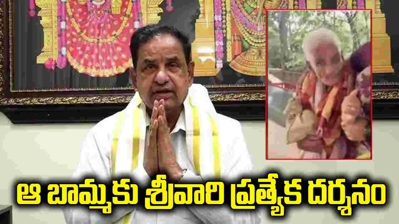 కాలినడకన తిరుమలకు 116 ఏళ్ల వృద్ధురాలు.. బీఆర్ నాయుడు స్పందనిదే..