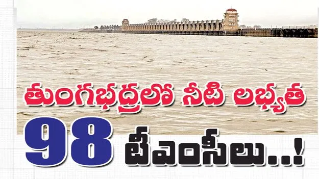 తుంగభద్రలో నీటి లభ్యత 98 టీఎంసీలు!