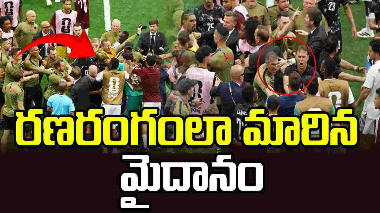  ఖతార్, కెనడా ఆటగాళ్ల మధ్య ఘర్షణ 