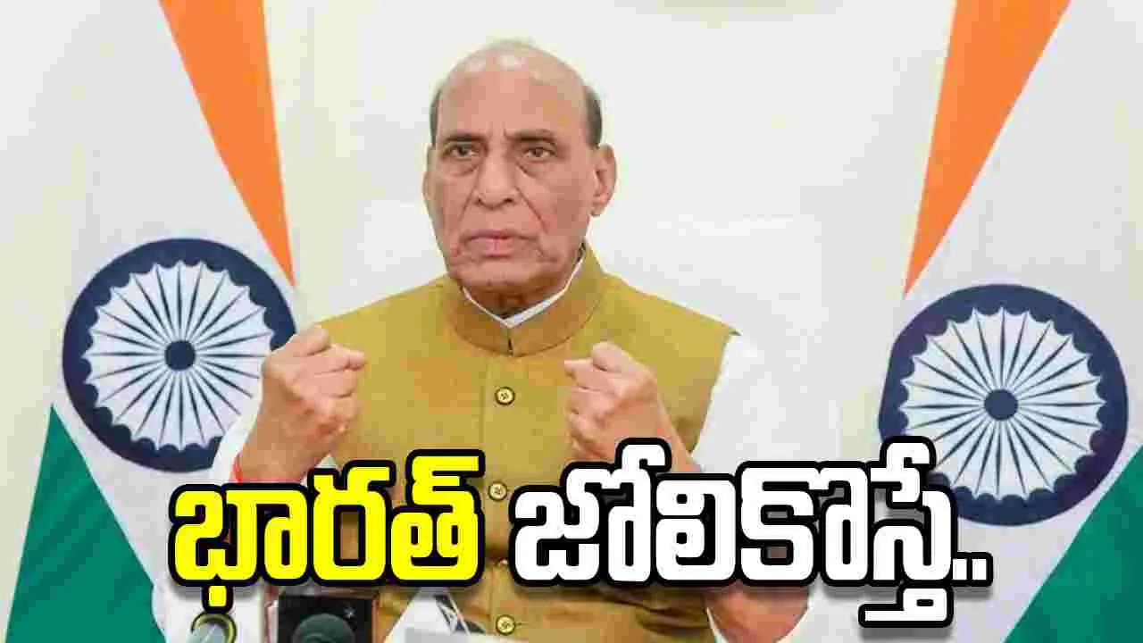 భారత్‌ను ప్రమాదంలో పడెయ్యాలని చూస్తే.. పాకిస్థాన్‌కు రాజ్‌నాథ్ సింగ్ వార్నింగ్..