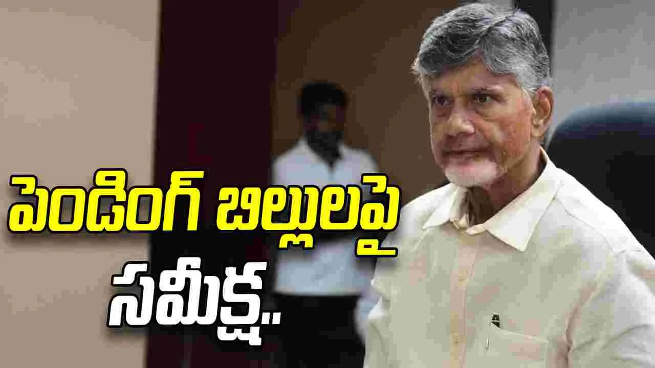 పెండింగ్ బిల్లులపై సీఎం చంద్రబాబు సమీక్ష.. ఏ విషయాలు చర్చించారంటే..