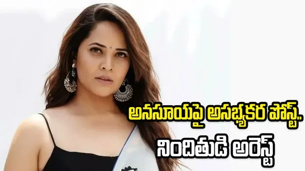 నటి అనసూయపై అసభ్యకర పోస్టులు.. నిందితుడి అరెస్ట్