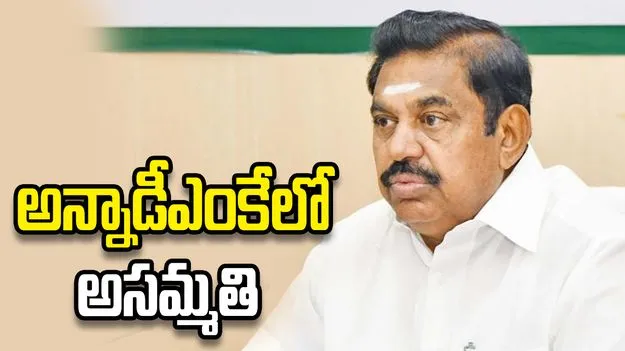 అన్నాడీఎంకేలో అసమ్మతి.. పళనిస్వామి నాయకత్వంపై గుర్రుమంటున్న నేతలు