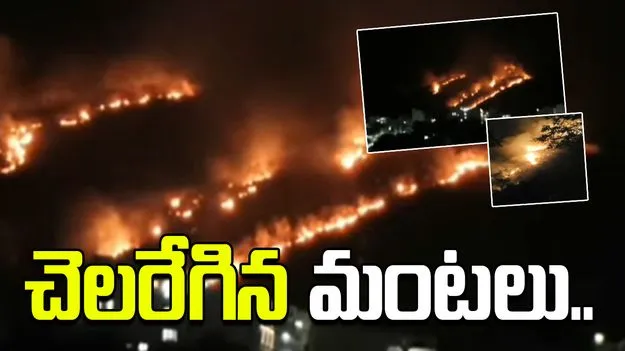 శేషాచలం అడవుల్లో చెలరేగిన మంటలు..