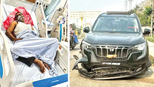 అర్ధరాత్రి రోడ్డు  ప్రమాదం