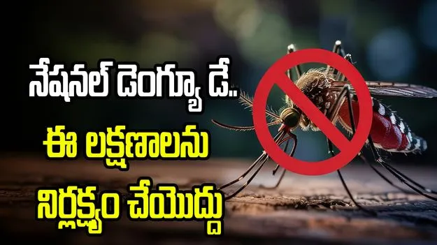 నేషనల్ డెంగ్యూ డే 2026.. ఈ 5 లక్షణాలను అసలు నిర్లక్ష్యం చేయొద్దు