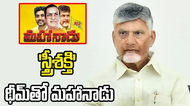  స్త్రీశక్తి థీమ్‌తో మహానాడు: సీఎం చంద్రబాబు