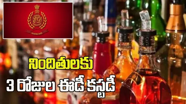 ఏపీ లిక్కర్ స్కాం.. నిందితులకు 3 రోజుల ఈడీ కస్టడీ