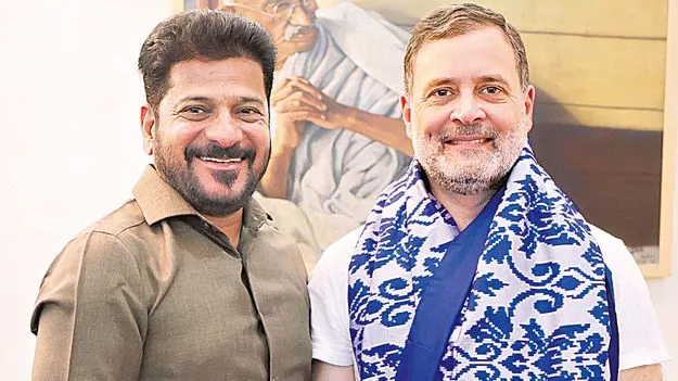 రాహుల్‌గాంధీతో రేవంత్‌ రెడ్డి భేటీ
